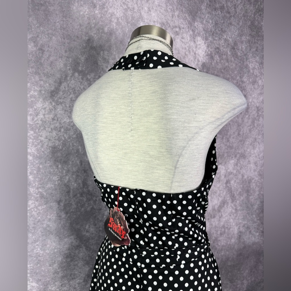 Sway by Tripp NYC Black/White Polka Dot Dress - Picture 5 of 6